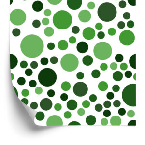 Tapete Moderne Grüne Tupfen