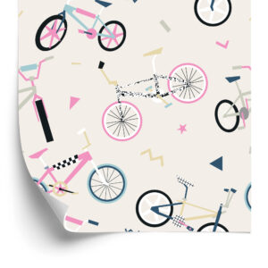 Tapete Bunte Bmx-Räder
