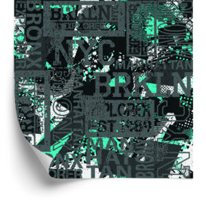 Tapete Teenage Graffiti Untertitel New York Bronx