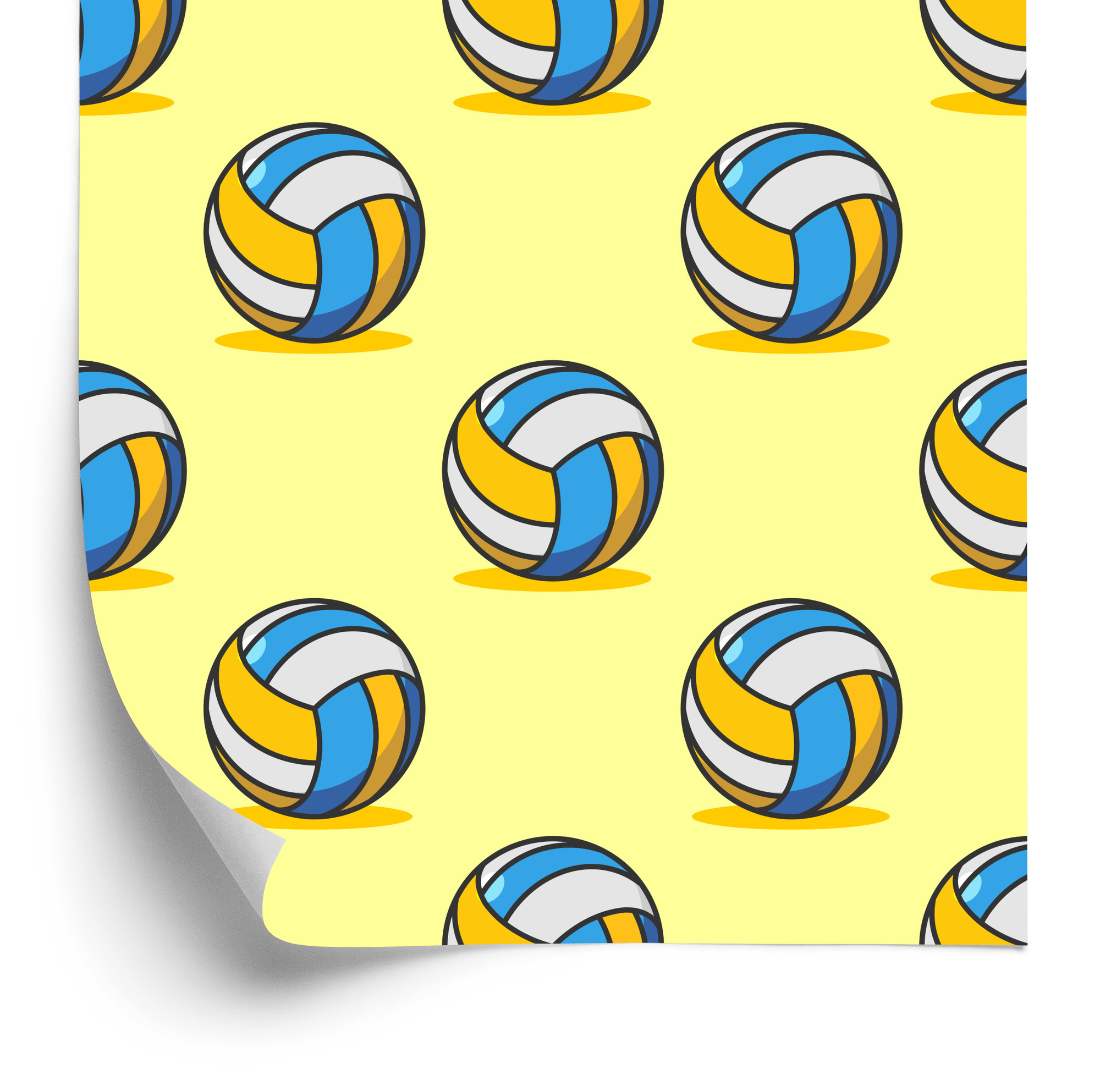 Tapete Vintage Volleybälle