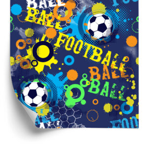 Tapete Fußbälle Im Urbanen Stil