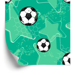 Tapete Fußbälle Auf Sternenhintergrund