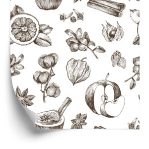 Tapete Früchte Und Wintergewürze