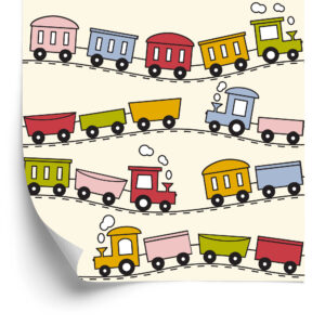 Tapete Bunte Warteschlange