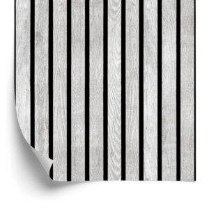 Tapete Lamellen Imitieren Weißes Holz