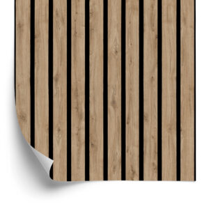 Tapete Lamellen Zur Imitation Von Eichenholz Naturfarben