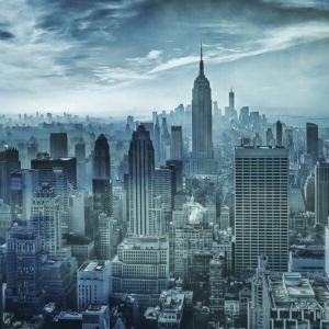 Fototapete Quadratisch Hazy Gotham Von Stefena Schilbe