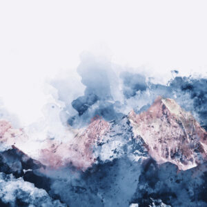 Leinwandbild Abstrakte Gebirgszüge