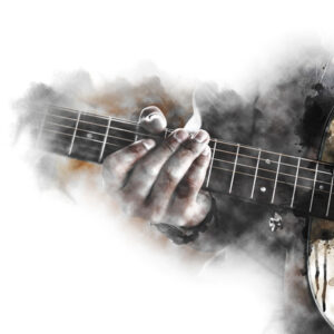 Leinwandbild Abstrakte Gitarre