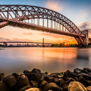 Leinwandbild Hell Gate Bridge, New York