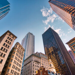 Leinwandbild Bostoner Wolkenkratzer