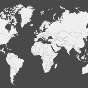 Leinwandbild Klassische Weltkarte