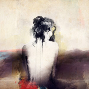 Leinwandbild Abstraktes Frauenportrait