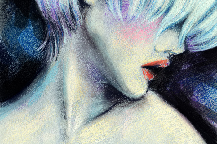 Leinwandbild Das Gesicht Einer Frau