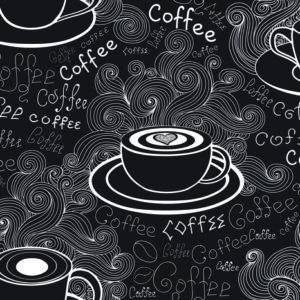 Leinwandbild Bemalte Tassen