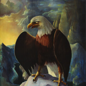 Leinwandbild Adler In Den Bergen