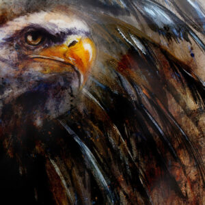 Leinwandbild Adler Wie Gemalt