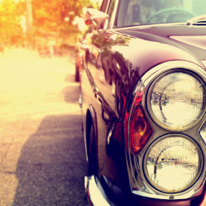 Leinwandbild Amerikanisches Retro-Auto