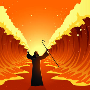 Leinwandbild Das Wunder Am Roten Meer