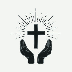 Leinwandbild Christliches Logo