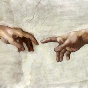 Leinwandbild Adams Gemalte Schöpfung