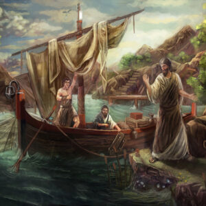 Leinwandbild Christus Ruft Die Apostel