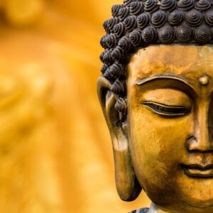 Leinwandbild Buddha-Figur