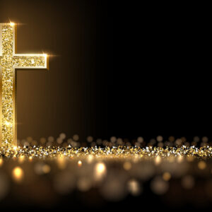 Leinwandbild Das Goldene Kreuz