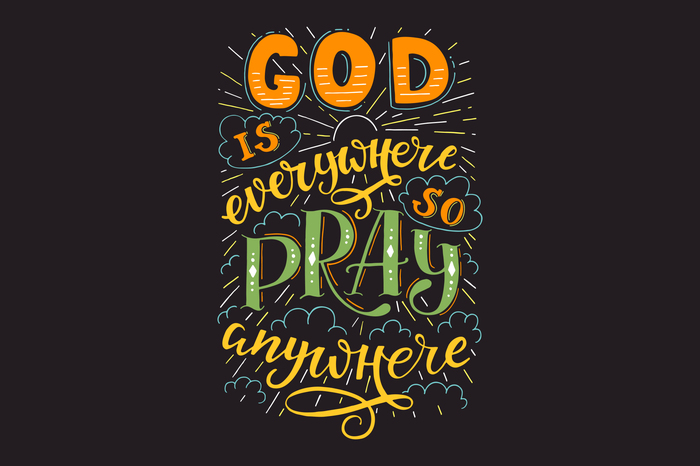 Leinwandbild Gott Ist Überall