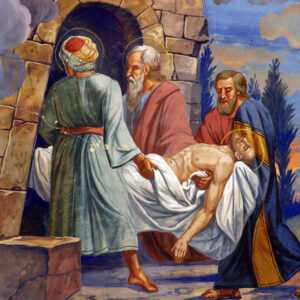 Leinwandbild Jesus Wird Ins Grab Gelegt