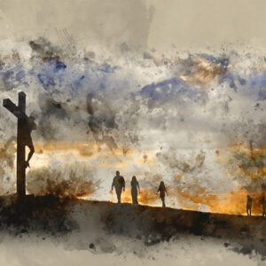 Leinwandbild Gekreuzigter Christus