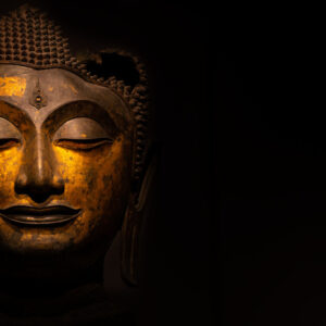 Leinwandbild Das Gesicht Des Buddha