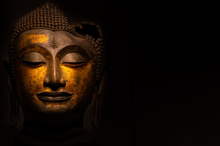 Leinwandbild Das Gesicht Des Buddha