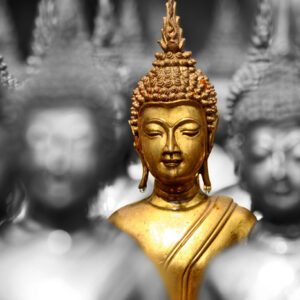 Leinwandbild Goldener Buddha
