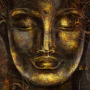 Leinwandbild Buddha-Porträt