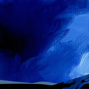 Leinwandbild Golgatha-Kreuze