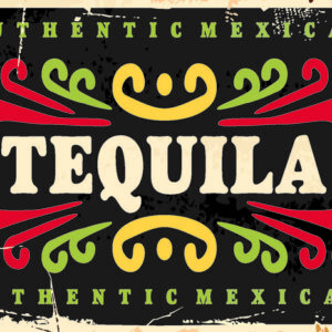 Leinwandbild Bunte Vintage-Schriftzug