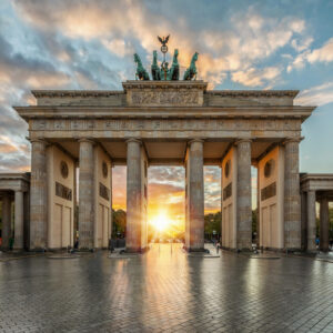 Mehrteiliges Bild Brandenburger Tor In Berlin