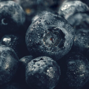 Mehrteiliges Bild Blaubeeren Schließen Herauf 3D