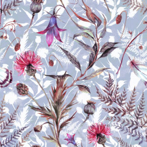 Tapete Aquarell Wildblumen