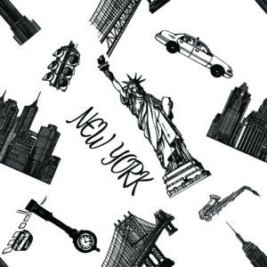 Tapete Gebäude Von New York