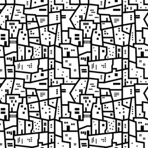 Tapete Minimalistisches Urbanes Muster