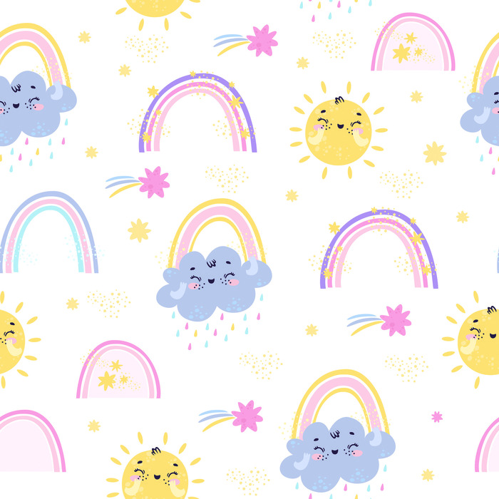 Tapete Regenbogen Und Sonne