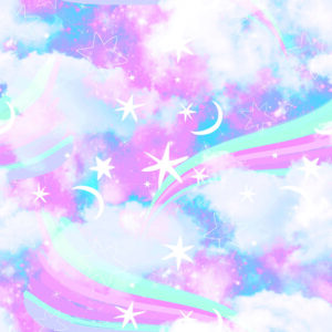 Tapete Bunter Himmel Mit Wolken