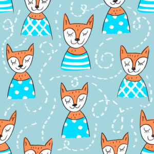 Tapete Füchse In Pullovern