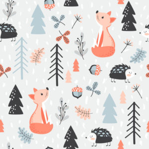 Tapete Ein Fuchs Mit Einem Igel Im Wald