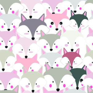 Tapete Bunte Füchse