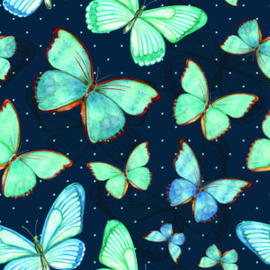 Tapete Die Gepunkteten Schmetterlinge Für Ein Babyzimmer