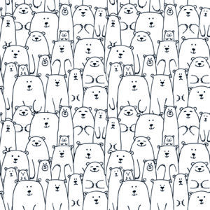 Tapete Die Bärenfamilie